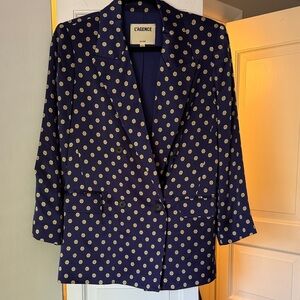 ✨ L’AGENCE Taryn Silk Double-Breasted Blazer – Size 4 ✨